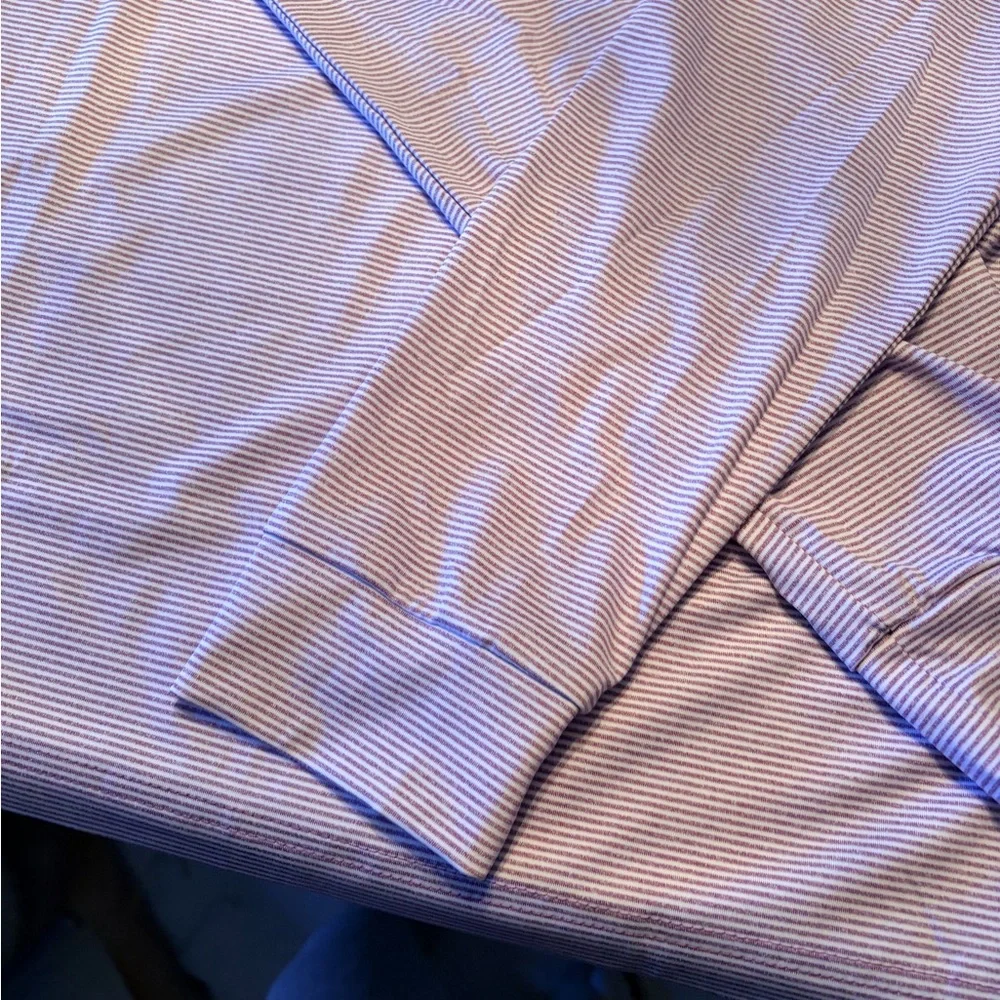 Rhoback “The Whaler” Men's Long-Sleeve Lavendar Polo - Picture 4 of 15